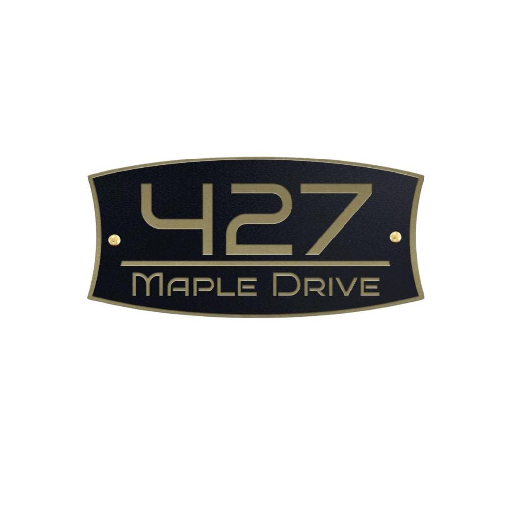 Premium Metal House Address Sign, Quality Two Layers of Metal Plate, Modern Custom House Number Plaque, Personalized Outdoor Address Plaque
