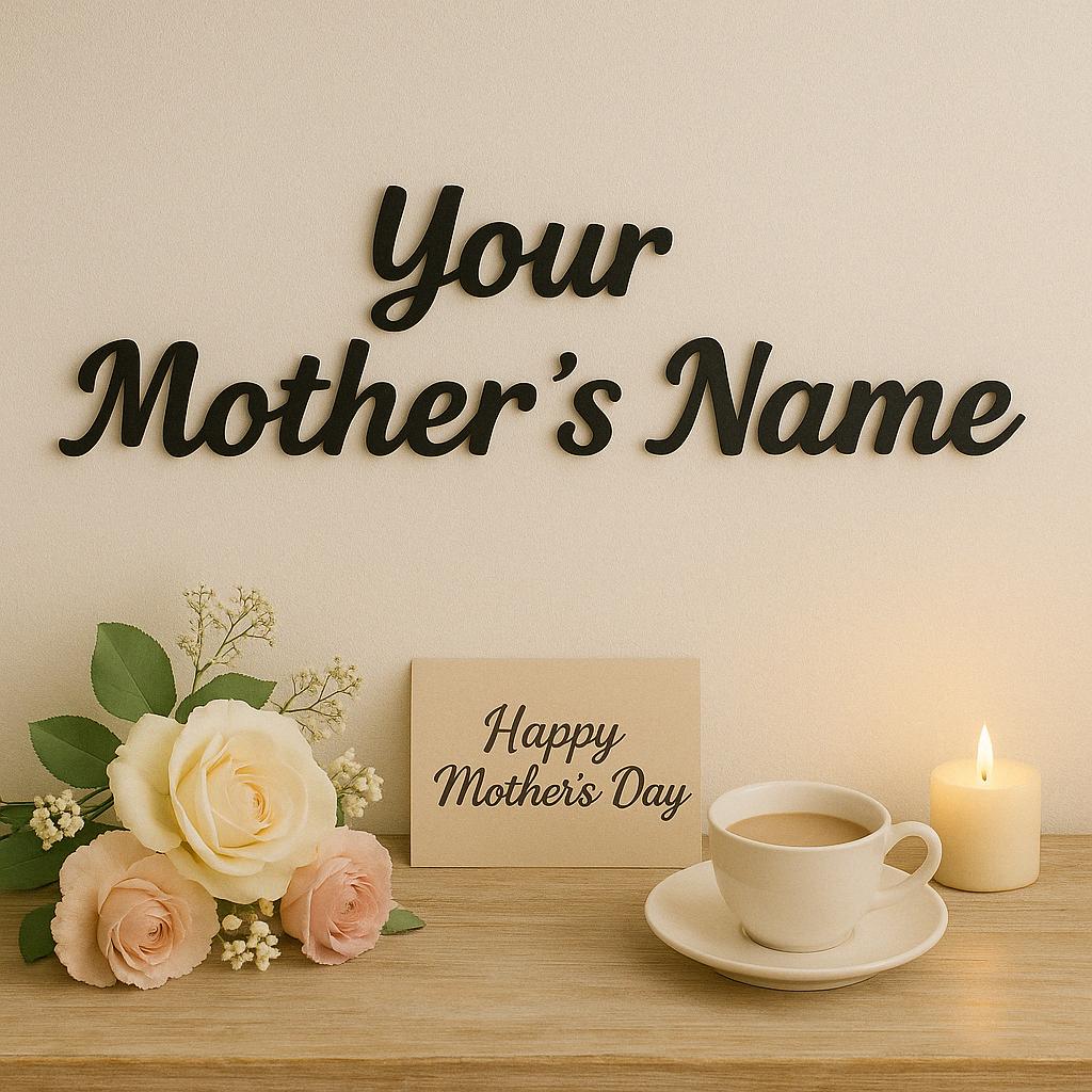 Custom Metal Name Sign, Perfect Gift for Mothers Day, Gift for Mom, Personalized Metal Word Sign for Him Her, Your Custom Text