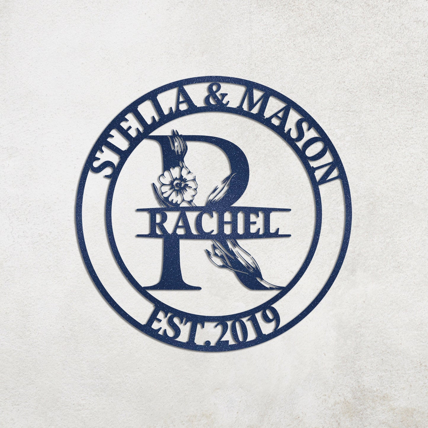 Custom Family Name Metal Sign, Last Name Sign, Personalized Metal Signs, Housewarming Wall Decor Gift, Couple Gifts, Realtor Gift