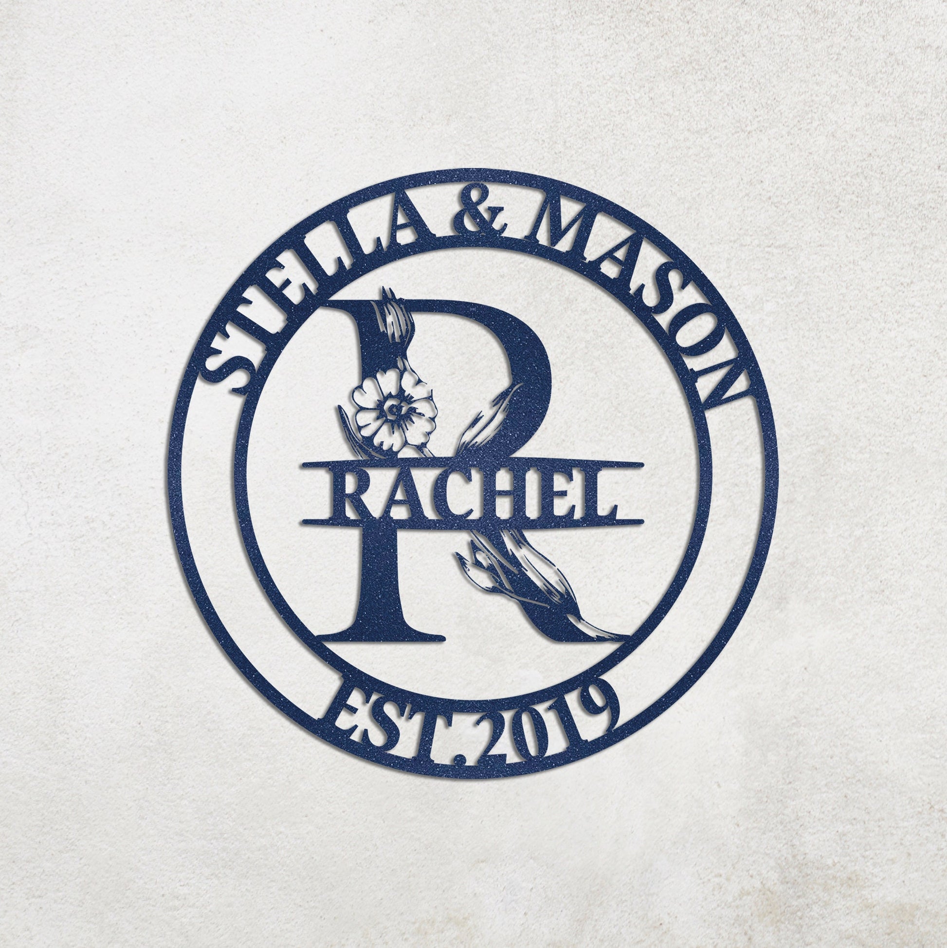 Custom Family Name Metal Sign, Last Name Sign, Personalized Metal Signs, Housewarming Wall Decor Gift, Couple Gifts, Realtor Gift