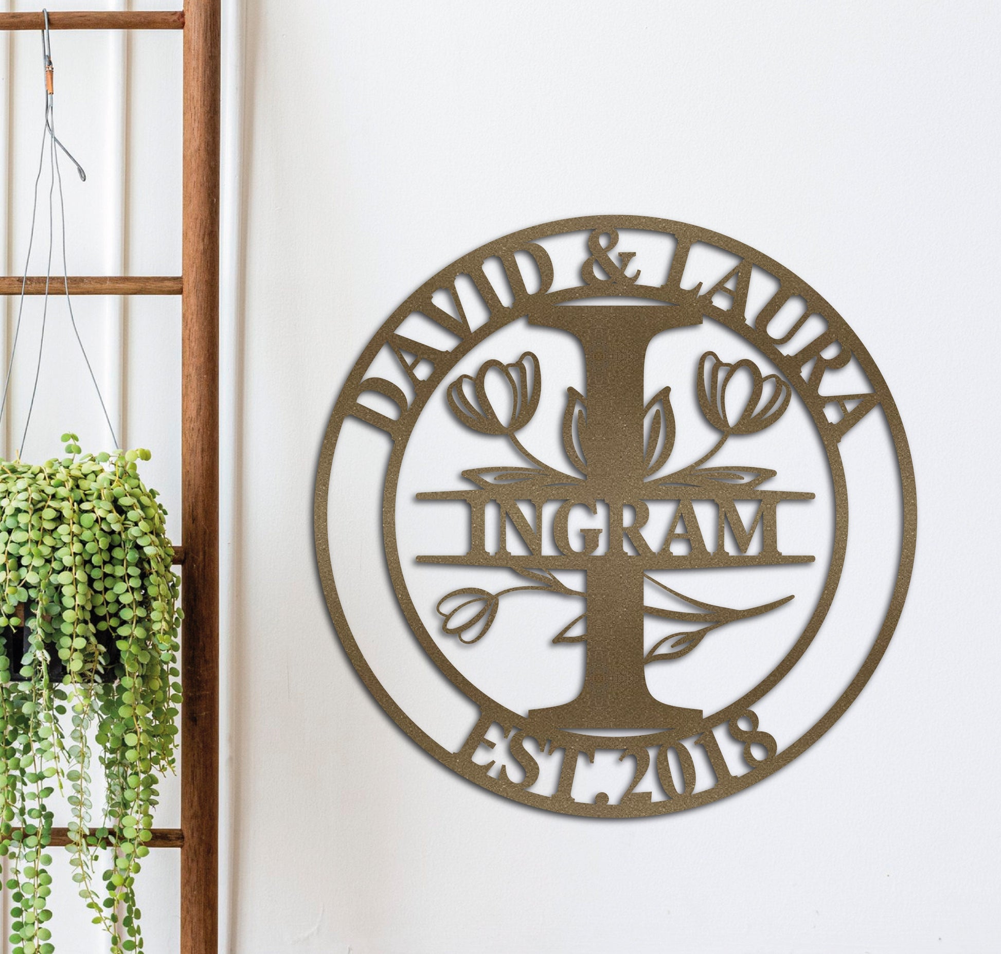 Custom Family Name Metal Sign, Personalized Metal Sign, Last Name Sign, Custom Metal Signs, Metal Wedding Decor, Anniversary Gift