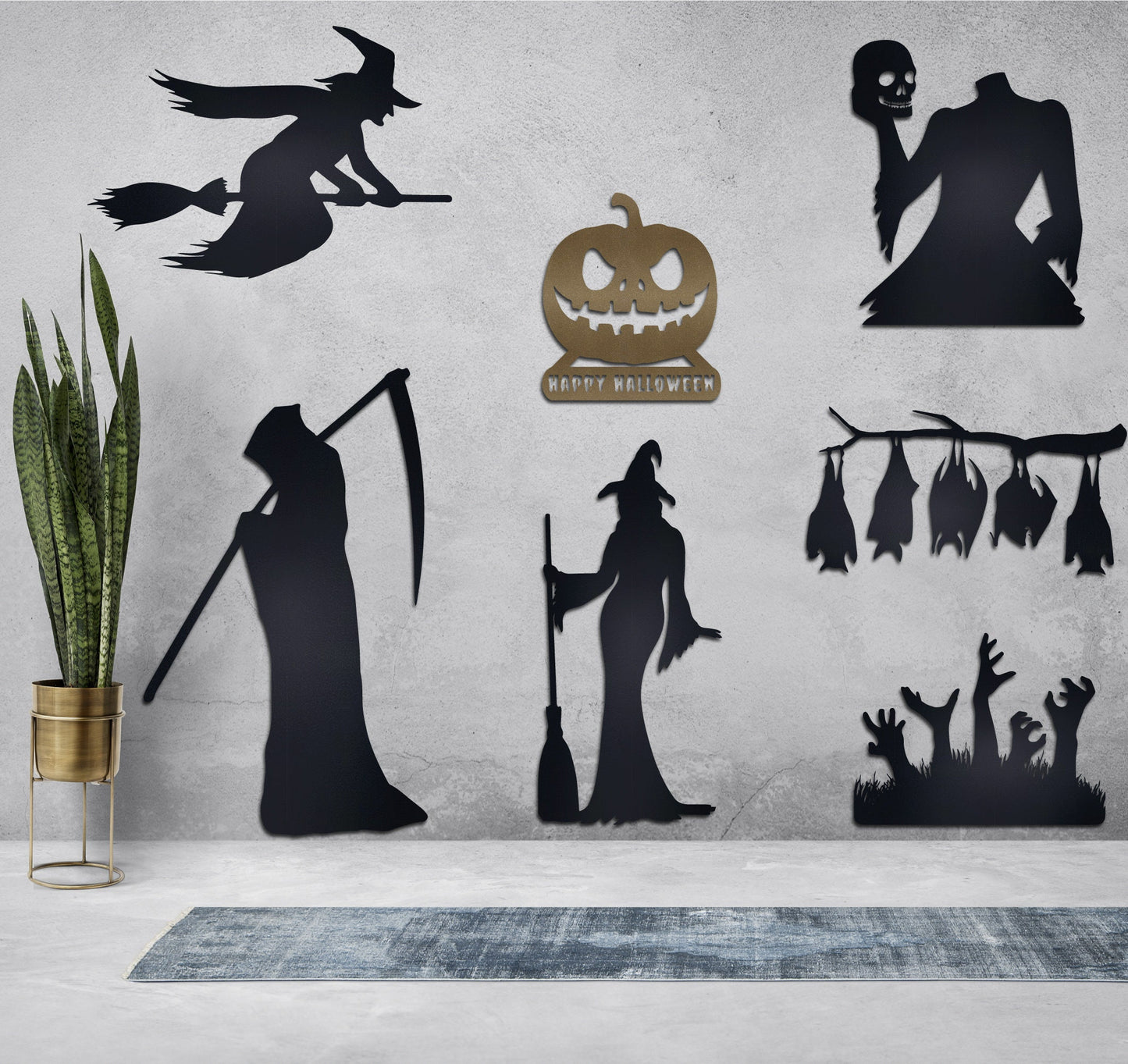 Zombie Hands Metal Halloween Decor, Metal Halloween Yard Stakes, Halloween Sign, Halloween Garden Signs, Halloween Outdoor Sign