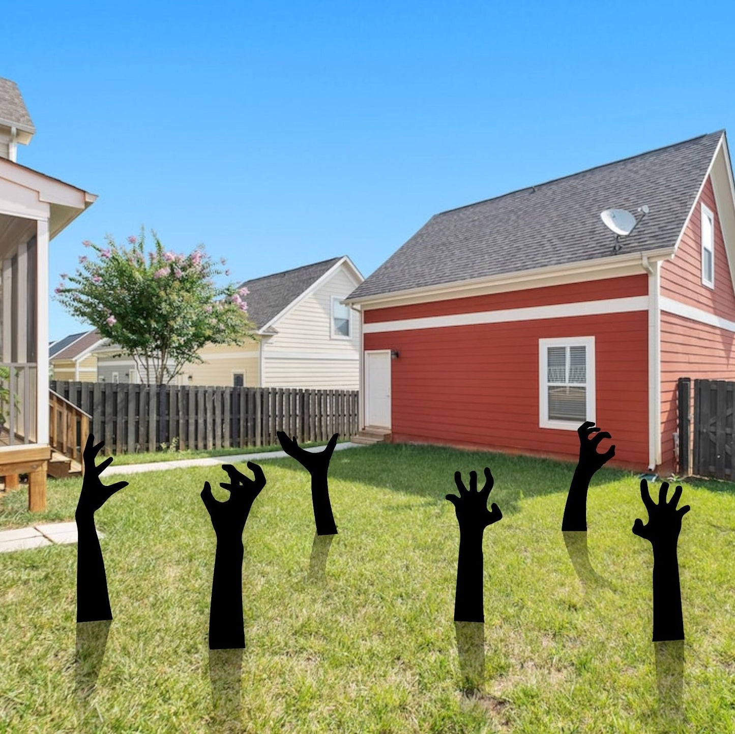 Zombie Hands Metal Halloween Decor, Metal Halloween Yard Stakes, Halloween Sign, Halloween Garden Signs, Halloween Outdoor Sign