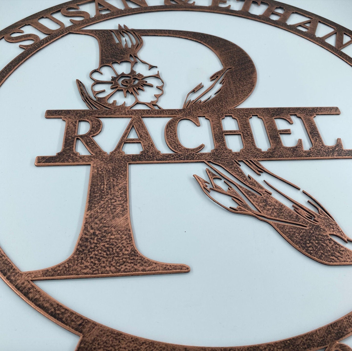 Custom Family Name Metal Sign, Last Name Sign, Personalized Metal Signs, Housewarming Wall Decor Gift, Couple Gifts, Realtor Gift