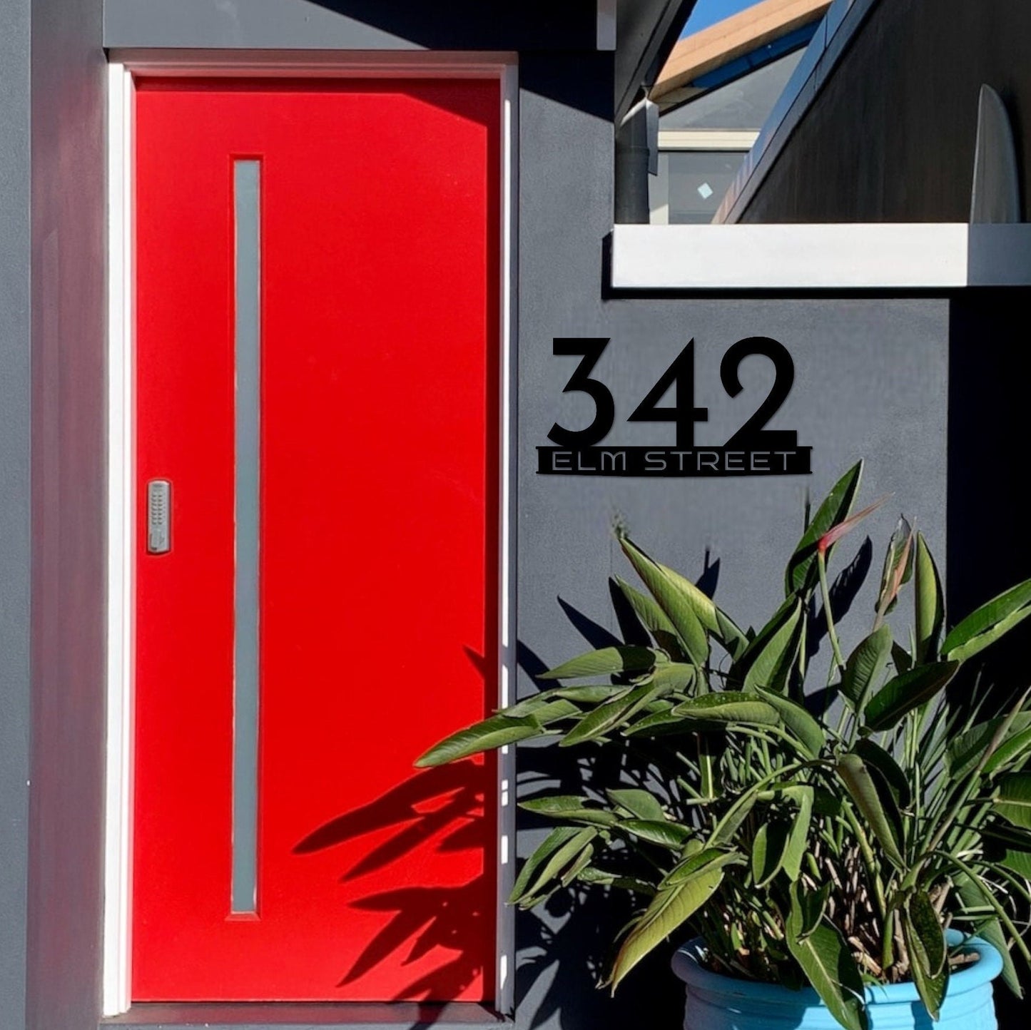 Metal Custom Address Sign for House, Metal House Number, Address Plaque Address Signs, Housewarming Gift, Outdoor Metal Sign, House Numbers