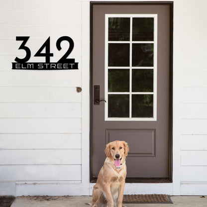 Metal Custom Address Sign for House, Metal House Number, Address Plaque Address Signs, Housewarming Gift, Outdoor Metal Sign, House Numbers