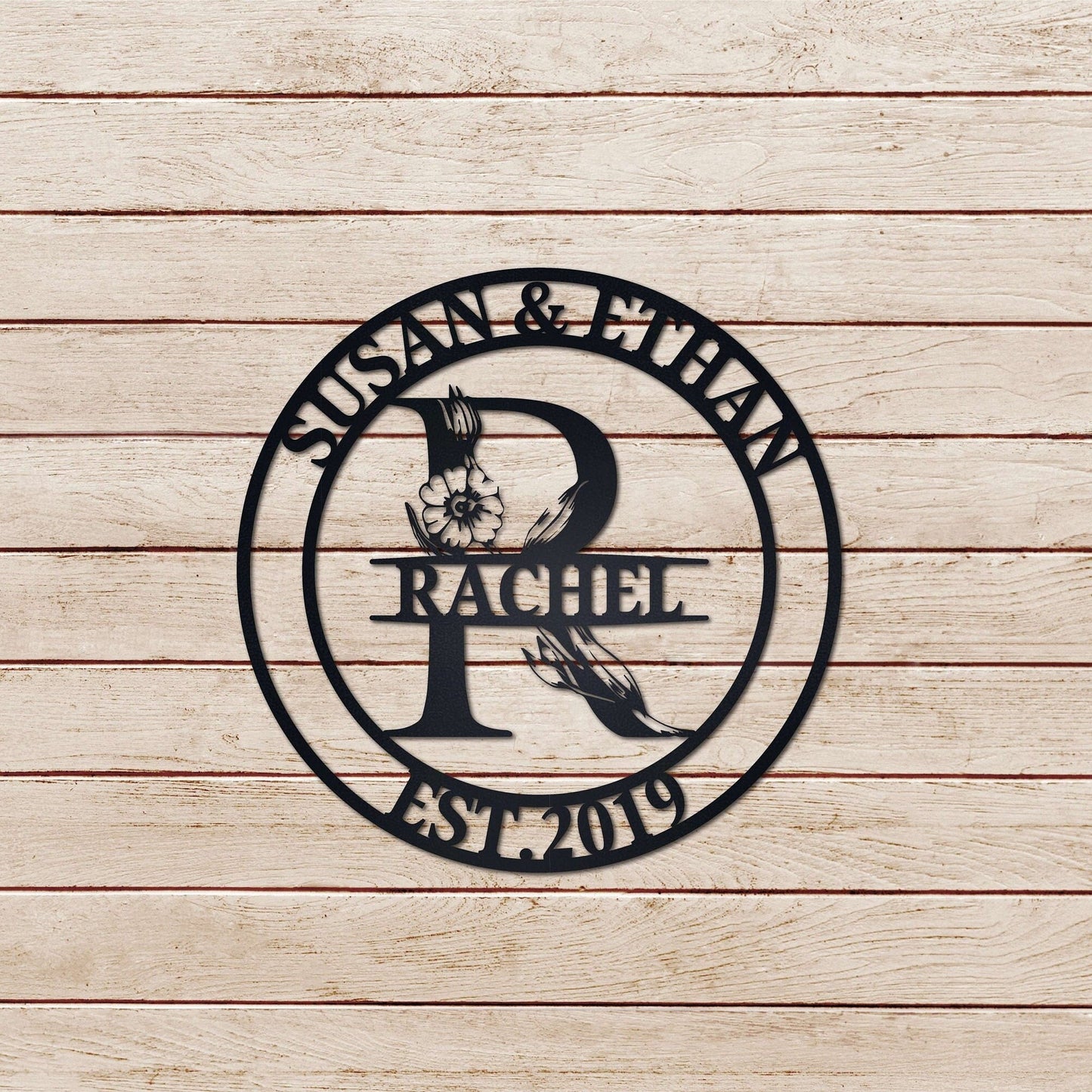 Custom Family Name Metal Sign, Last Name Sign, Personalized Metal Signs, Housewarming Wall Decor Gift, Couple Gifts, Realtor Gift
