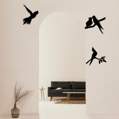 Birds Metal Wall Art, Physical Product, Minimalist Metal Wall Decor, 34 Different Design, Stylish Metal Wall Art for Home, Colour Options