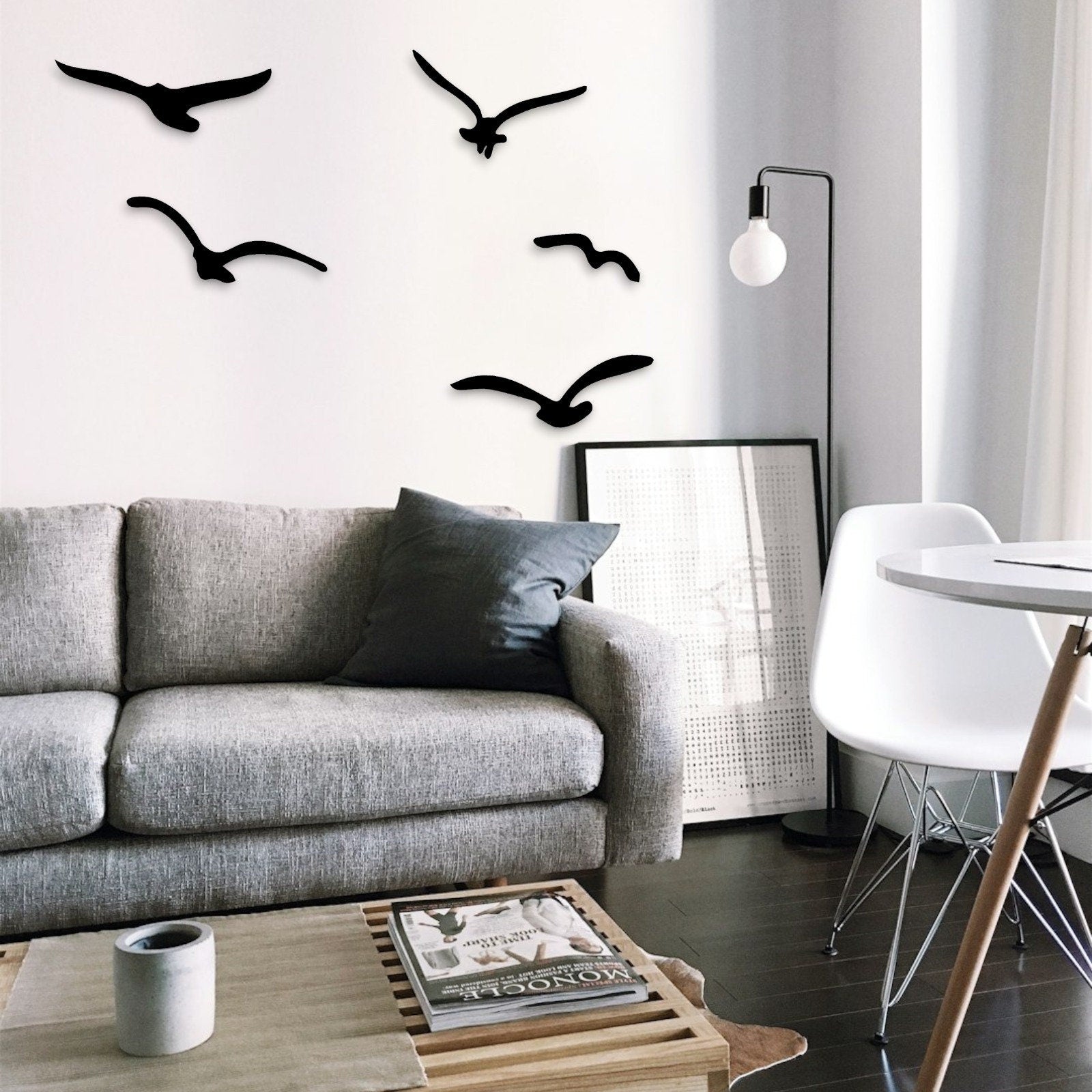Birds Metal Wall Art, Physical Product, Minimalist Metal Wall Decor, 34 Different Design, Stylish Metal Wall Art for Home, Colour Options