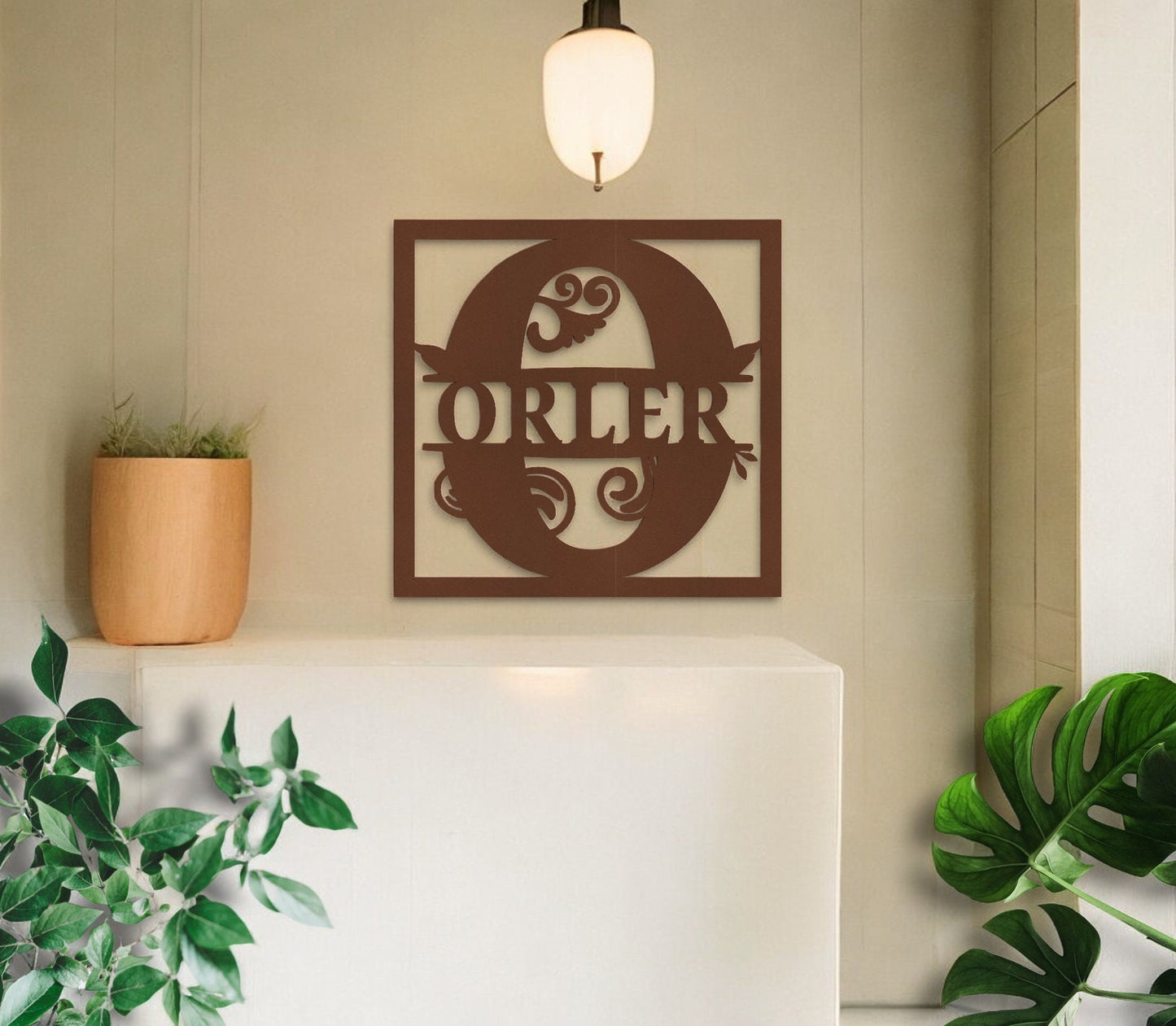 Personalized Metal Wall Art, Custom Metal Signs, Monogram Wall Decor, Last Name Sign, Family Name Sign, Wedding Gift, Custom Metal Art