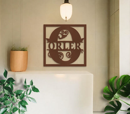 Personalized Metal Wall Art, Custom Metal Signs, Monogram Wall Decor, Last Name Sign, Family Name Sign, Wedding Gift, Custom Metal Art