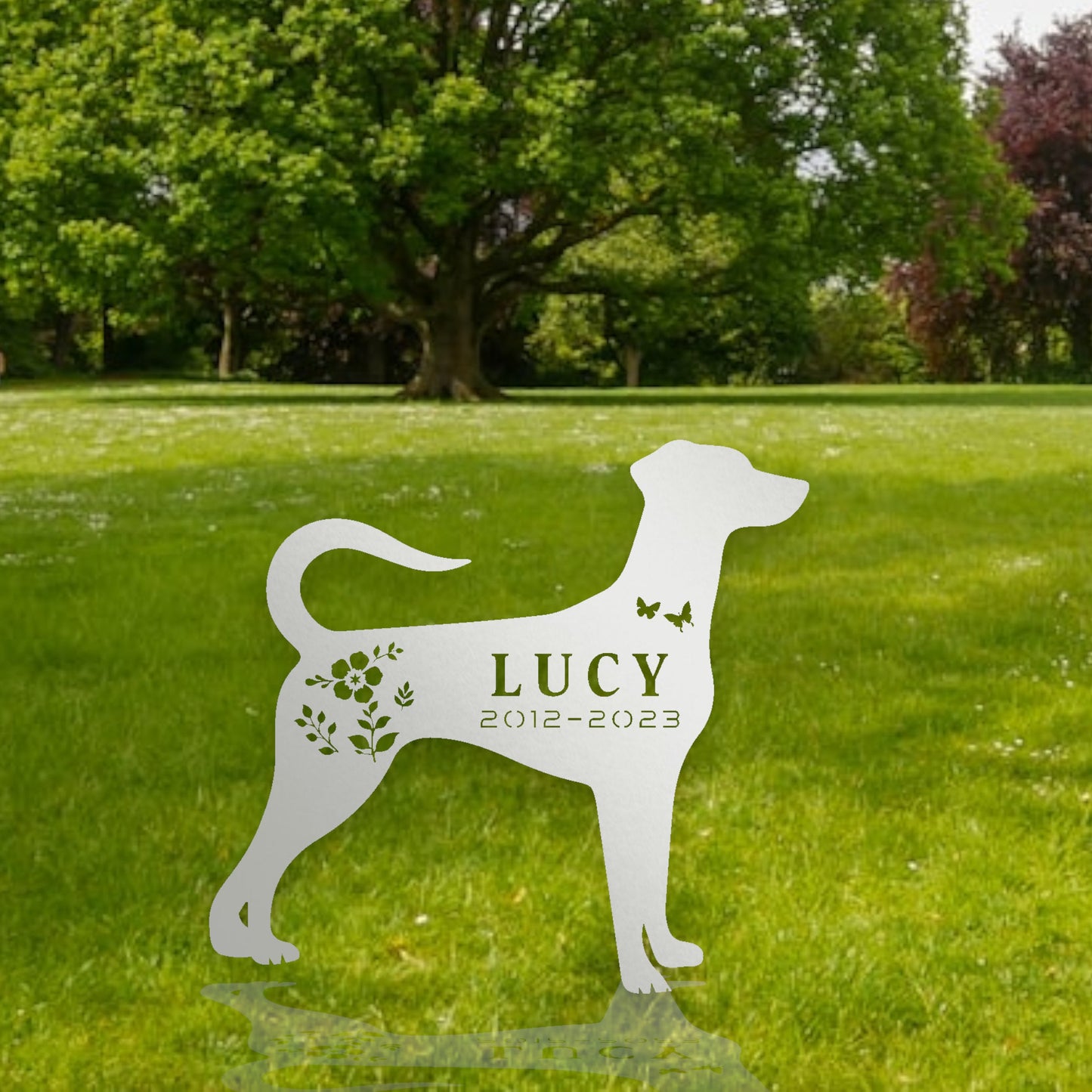 Custom Dog Memorial Stake, Personalized Dog Garden Stake Sign, Pet Loss Gift, Dog Sign, Metal Stake, Dog Grave Marker, Dog Lover Gift
