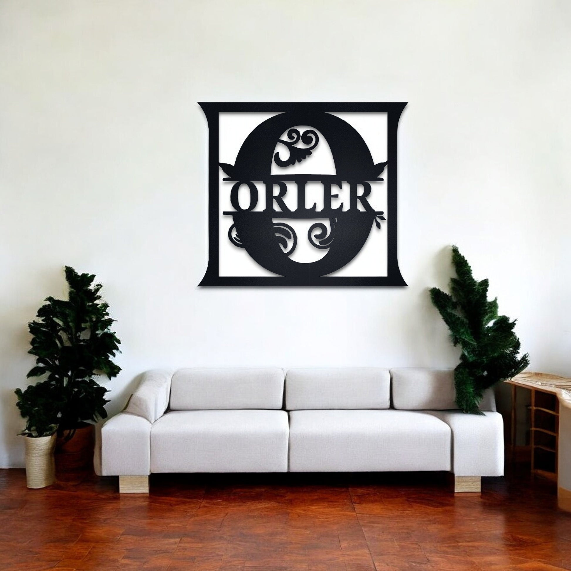 Custom Metal Name Sign, Personalized Metal Wall Art, Different Colour Options, Gift For Her Him