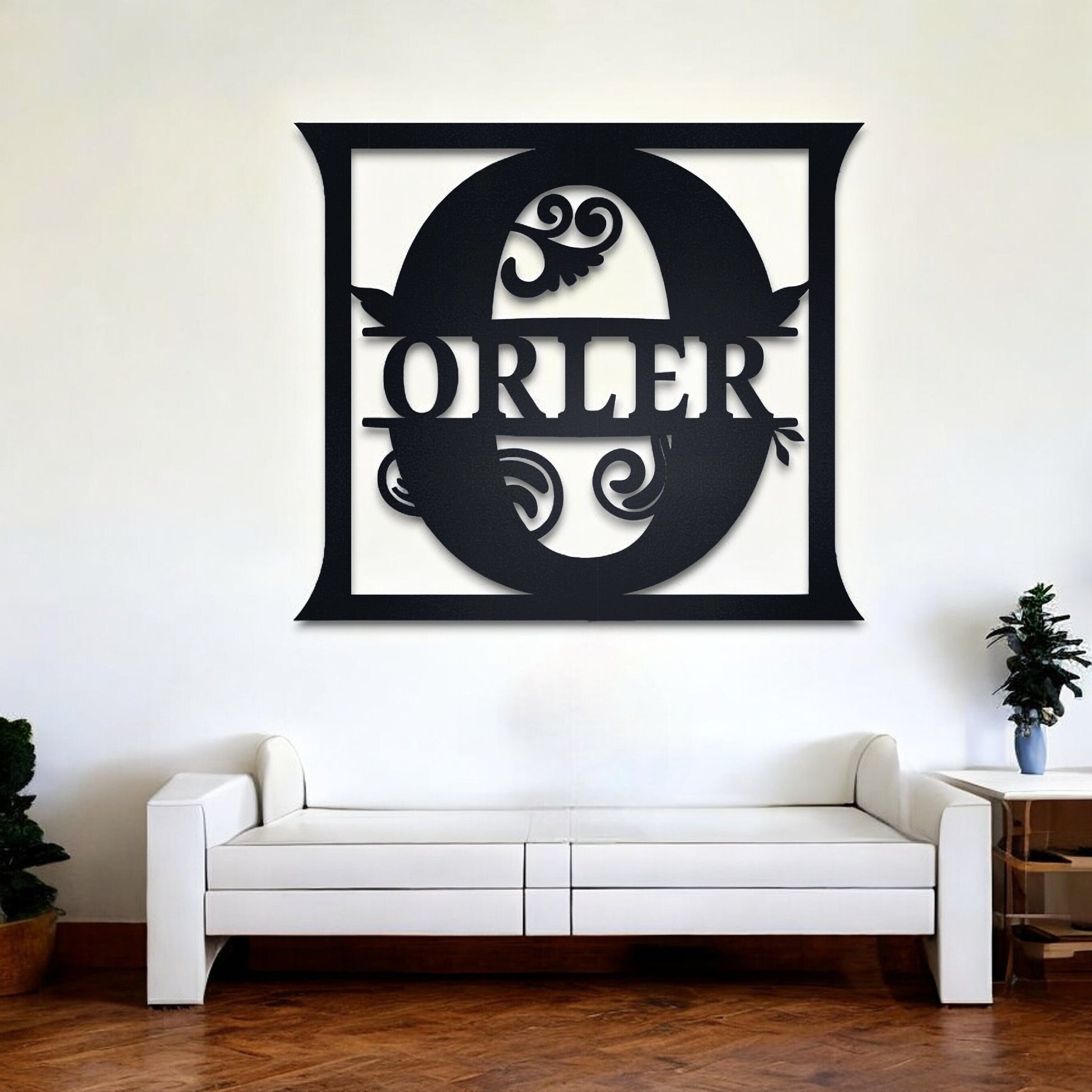 Custom Metal Name Sign, Personalized Metal Wall Art, Different Colour Options, Gift For Her Him