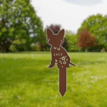 Custom Dog Memorial Stake, Personalized Dog Garden Stake Sign, Pet Loss Gift, Dog Sign, Metal Stake, Dog Grave Marker, Dog Lover Gift