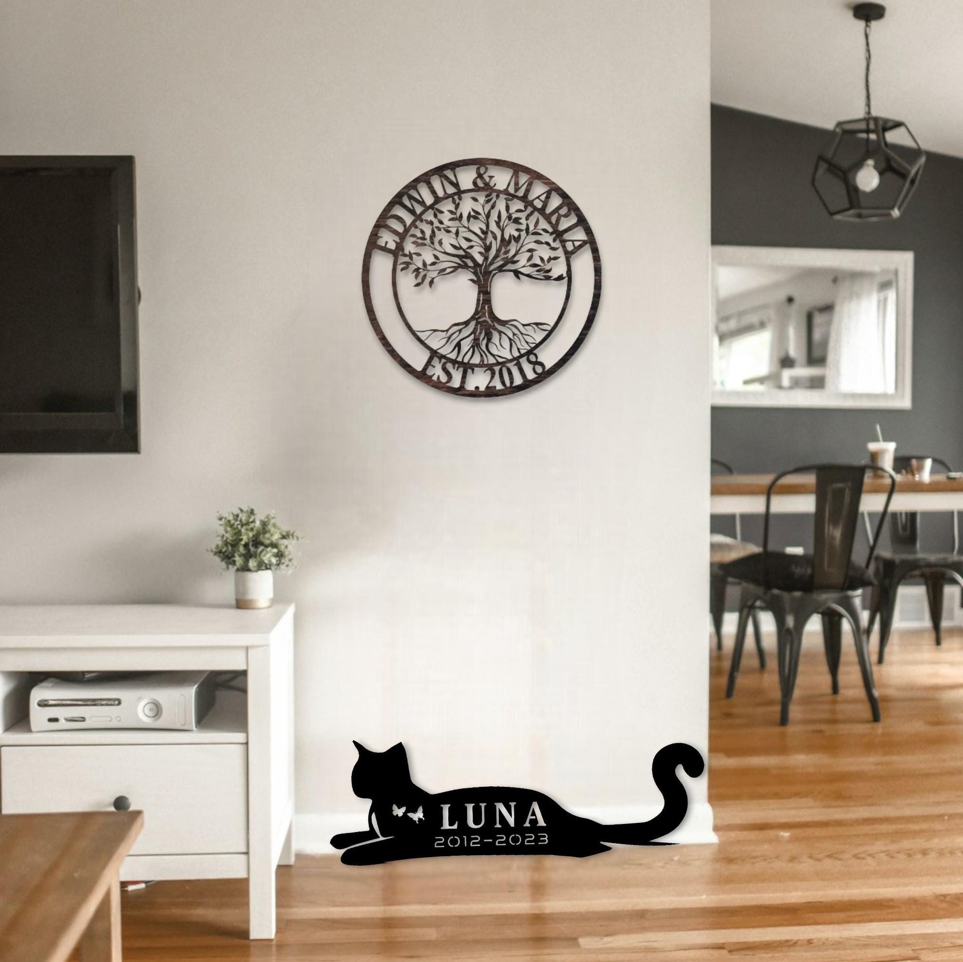 Custom Metal Cat Sign, Create Your Own Cat Sign, Color Options, Cat Memorial Grave Marker, Garden Stake Sign, Pet Loss Gift,  Cat Lover Gift