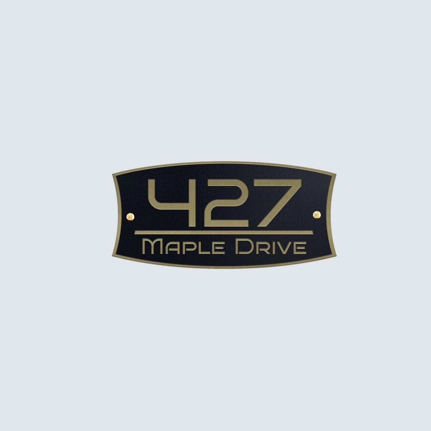 Premium Quality Metal House Address Sign, Two Layers of Metal Plate, Modern Custom House Number Plaque, Personalized Outdoor Address Plaque