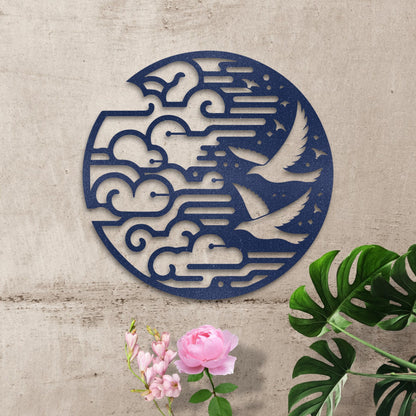 Birds Metal Wall Art, 4 Different Designs, Home Decor, Luxury Wall Decor, Elegant Bedroom Kids Room Living Room Metal Wall Deco, Door Hanger