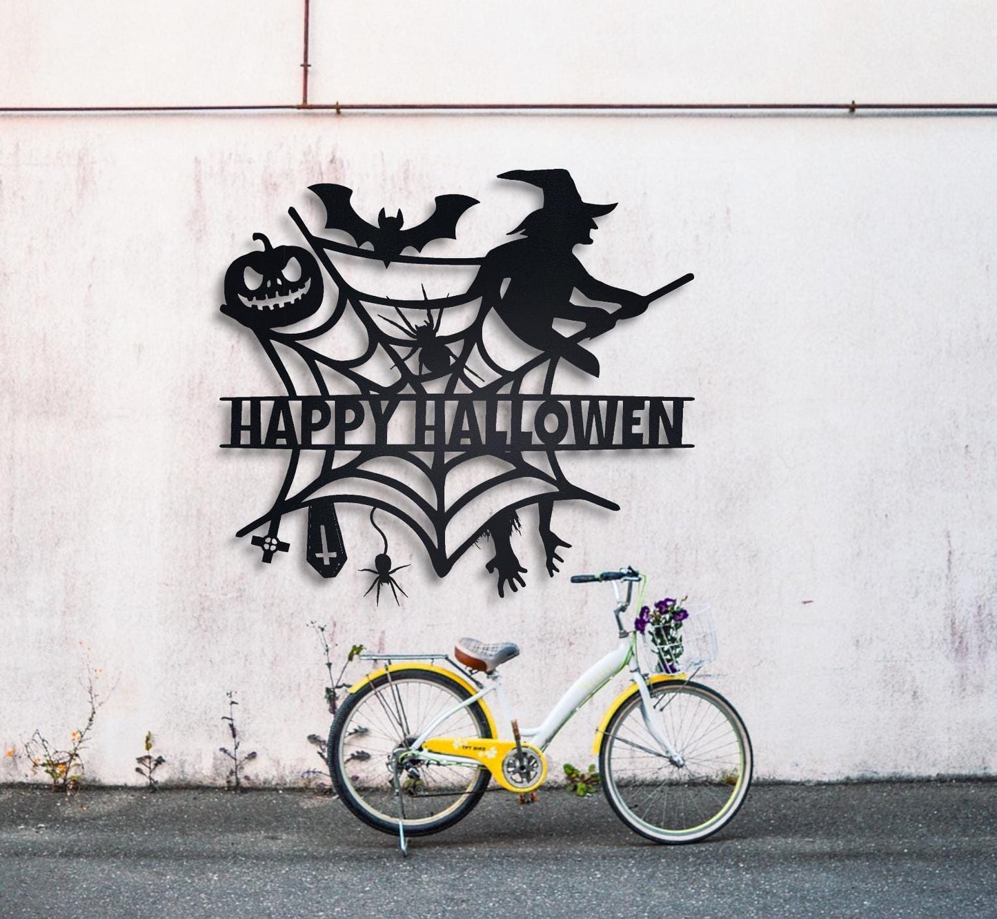 Personalized Halloween Metal Wall Art, Halloween Party Decor, Halloween Outdoor Indoor Decorations, Scary Halloween Signs, Halloween Gift
