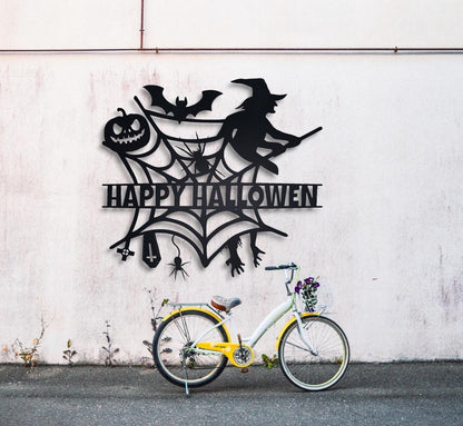 Personalized Halloween Metal Wall Art, Halloween Party Decor, Halloween Outdoor Indoor Decorations, Scary Halloween Signs, Halloween Gift