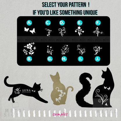 Custom Metal Cat Sign, Create Your Own Cat Sign, Color Options, Cat Memorial Grave Marker, Garden Stake Sign, Pet Loss Gift,  Cat Lover Gift