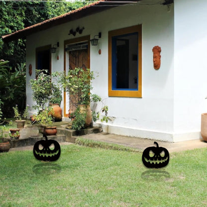 Pumpkin Metal Sign with Stake, Custom Halloween Outdoor Decorations, Halloween Signs, Halloween Gift