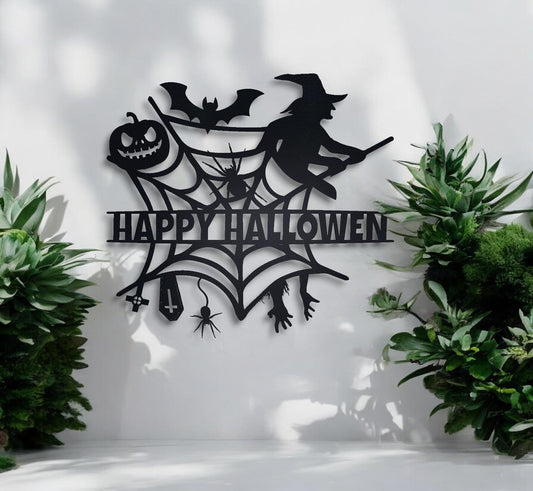 Personalized Halloween Metal Wall Art, Halloween Party Decor, Halloween Outdoor Indoor Decorations, Scary Halloween Signs, Halloween Gift