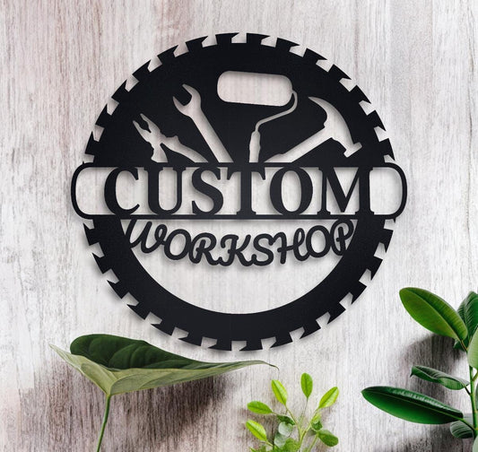 Custom Metal Sign with Logo Photo,  Custom Circle Square Any Shape Sign, Outdoor Sign, Waterproof Store Sign, Large Commercial Sign