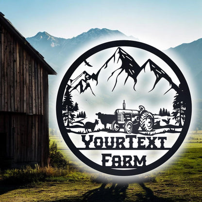 Custom Business Metal Sign, Farm House Sign, Metal Sign with Logo, Outdoor Sign, Waterproof Store Sign, Large Sign, Any Shape