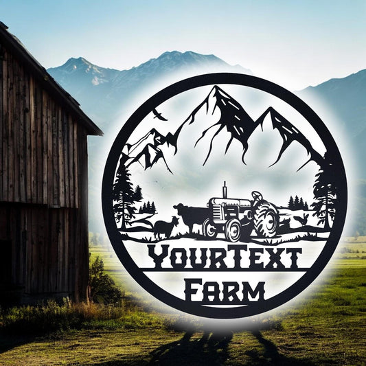 Custom Business Metal Sign, Farm House Sign, Metal Sign with Logo, Outdoor Sign, Waterproof Store Sign, Large Sign, Any Shape