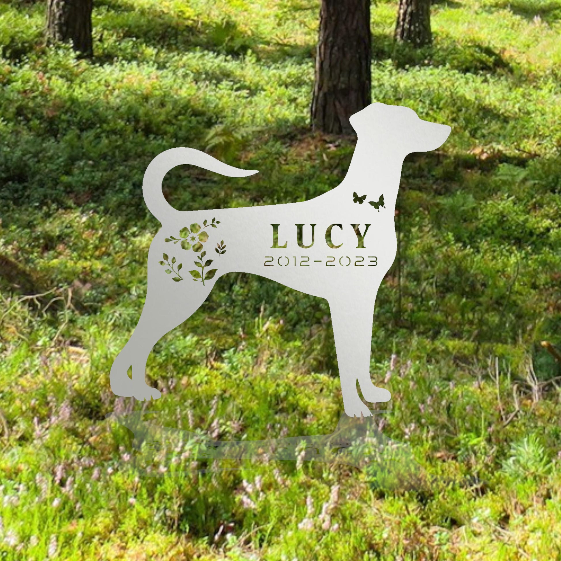 Personalized Metal Dog Memorial Sign, Create Your Own Dog Sign, Dog Grave Marker, Garden Stake Sign, Pet Loss Gift, Custom Dog Lover Gift