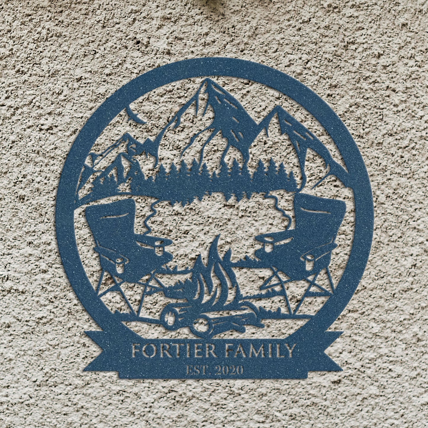 Custom Campfire Metal Wall Art, Camping Sign, Campsite Sign, Camper Decor, Fire Pit Sign, Metal Sign, Custom Camping Outdoor Deco