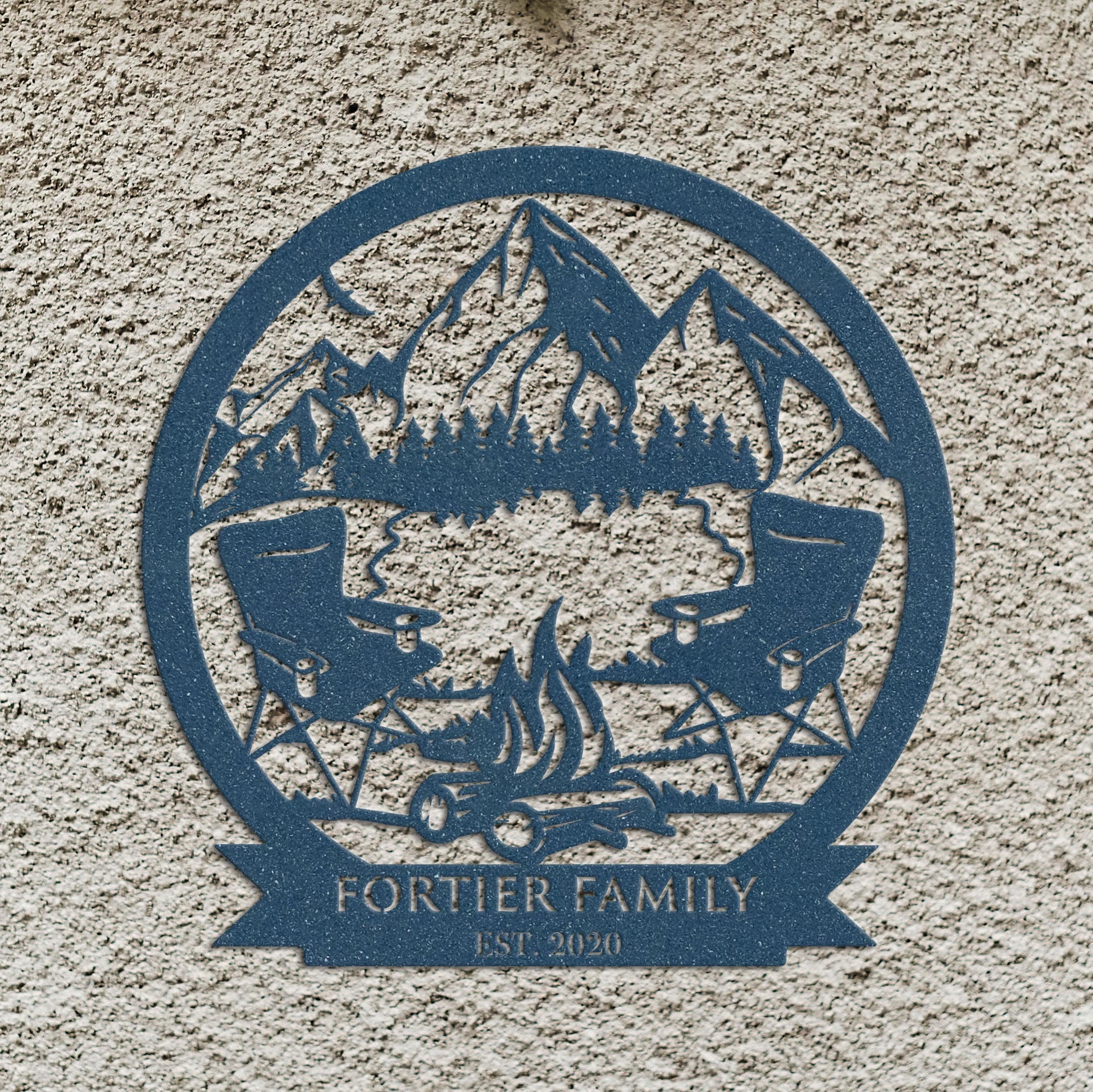 Custom Campfire Metal Wall Art, Camping Sign, Campsite Sign, Camper Decor, Fire Pit Sign, Metal Sign, Custom Camping Outdoor Deco