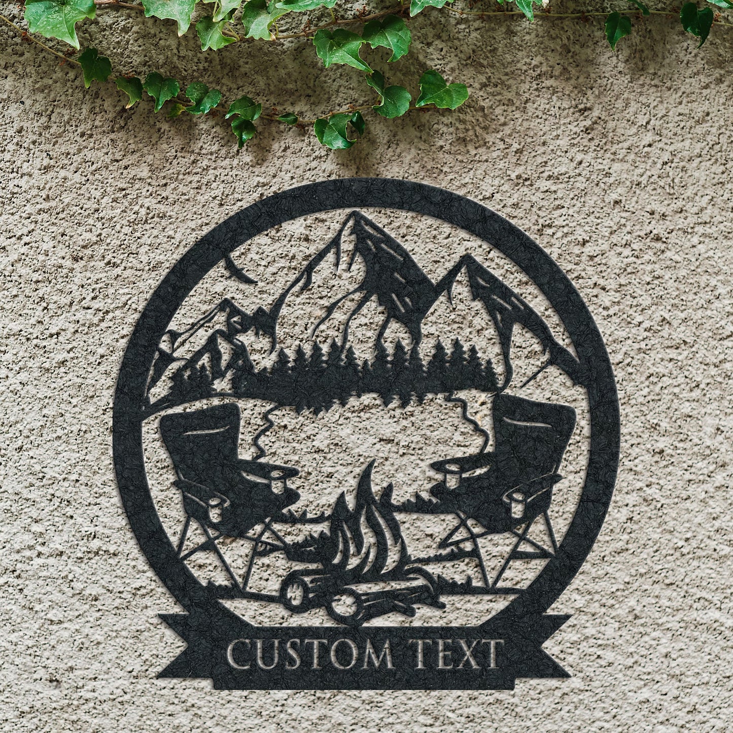 Custom Campfire Metal Wall Art, Camping Sign, Campsite Sign, Camper Decor, Fire Pit Sign, Metal Sign, Custom Camping Outdoor Deco