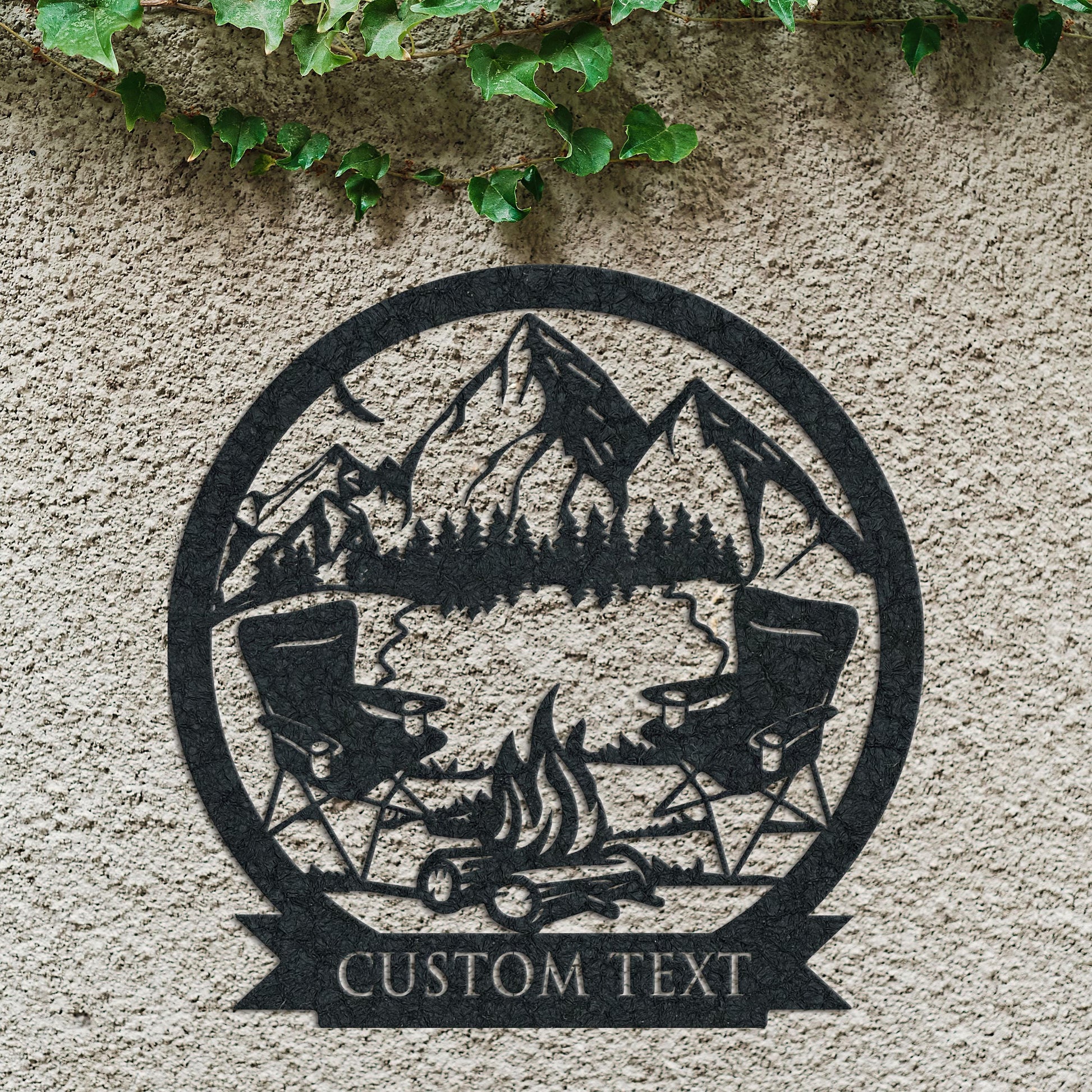 Custom Campfire Metal Wall Art, Camping Sign, Campsite Sign, Camper Decor, Fire Pit Sign, Metal Sign, Custom Camping Outdoor Deco