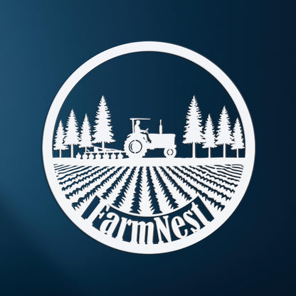 Personalized Metal Farm Sign, Ranch Barn Sign, Custom Name Text , Farmer Gift, Farmhouse Tractor Decor, Large Farm Sign, Logo Available