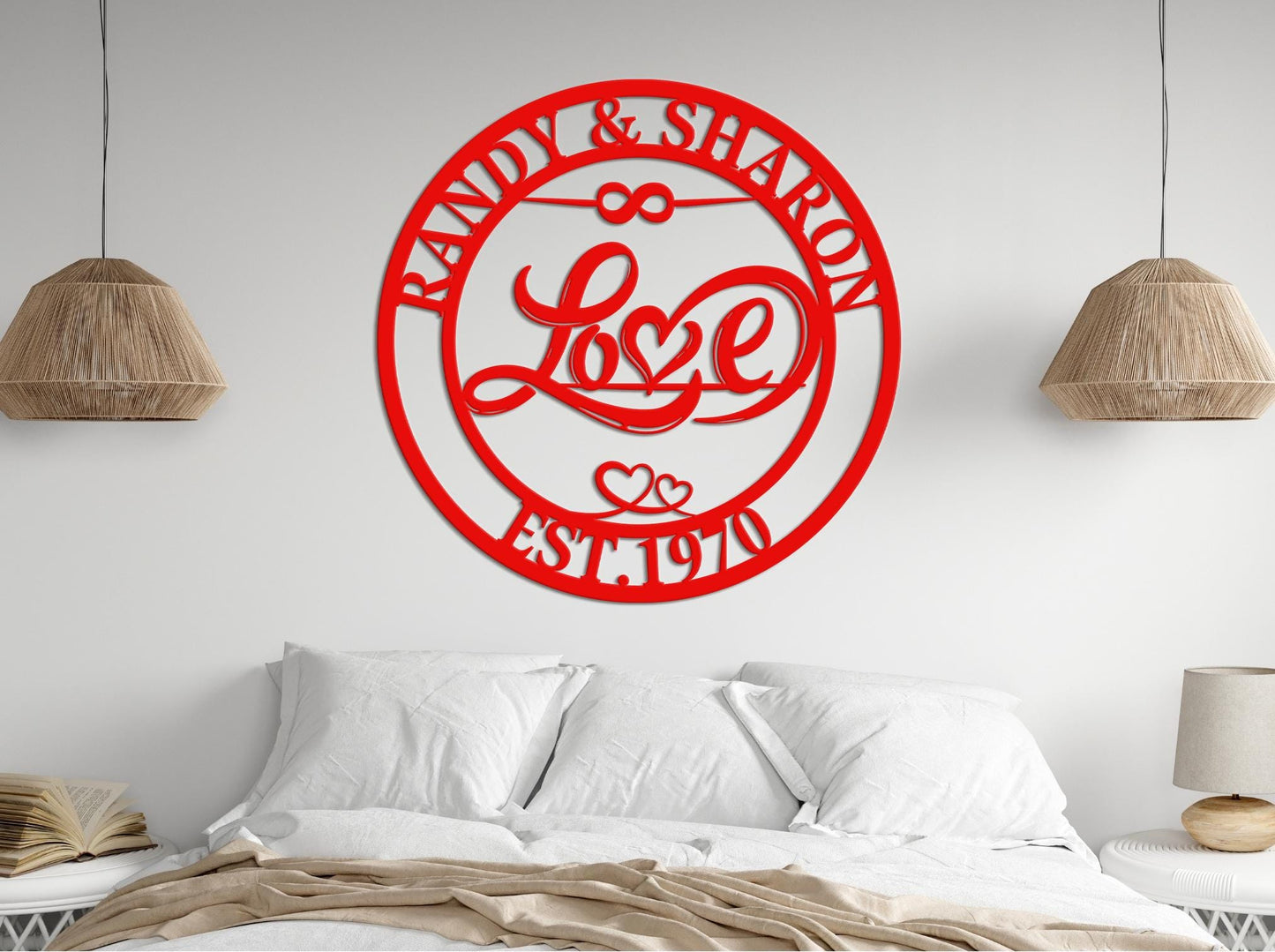 Valentines Day Wall Art, Personalized Valentines Day Gift, Gift for the Couples, Anniversary Wedding Fiance Girlfriend Wife Parents Gift