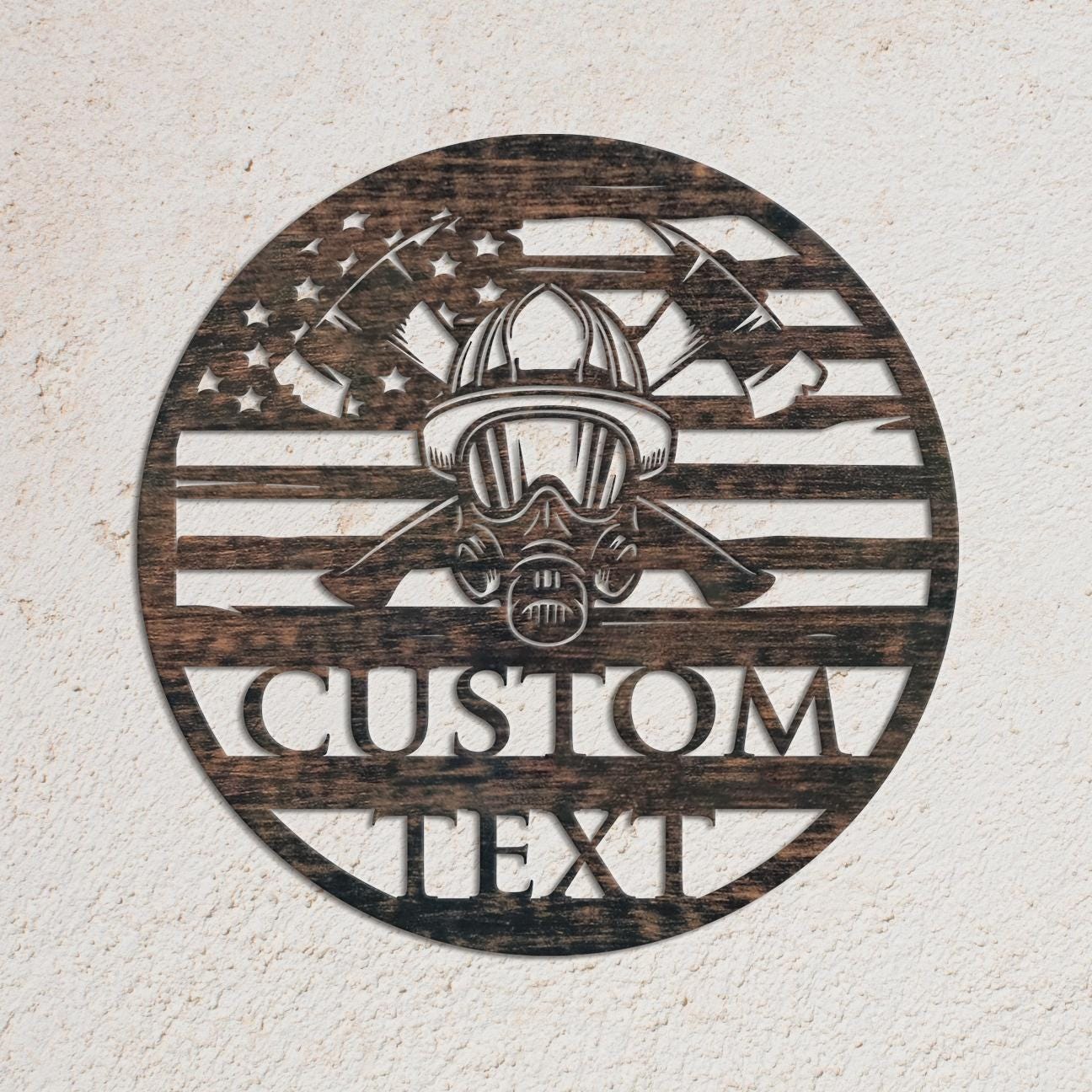 Custom Firefighter Metal Sign, Fireman Wall Art, Firefighter Wall Decor, Fireman Gift, Fire Department Sign, Gift for Firefighter