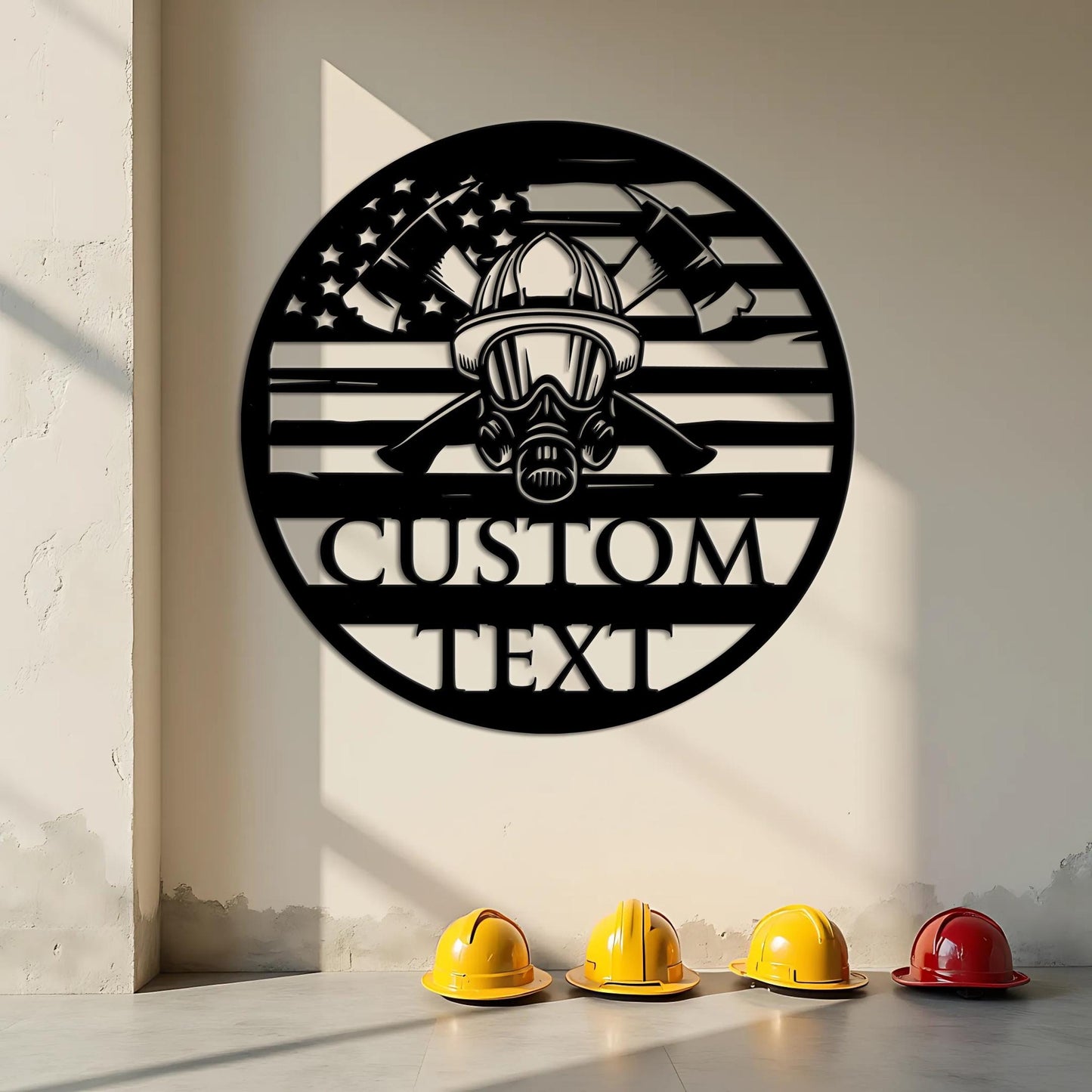 Custom Firefighter Metal Sign, Fireman Wall Art, Firefighter Wall Decor, Fireman Gift, Fire Department Sign, Gift for Firefighter