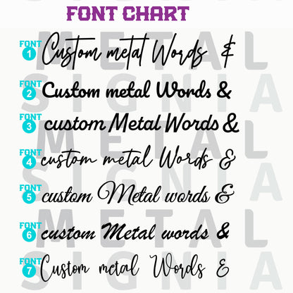 Custom Book Nook Metal Word, Book Nook Metal Sign, Perfect Gift for Book Lover, Your Custom Text, Script Metal Sign, Housewarming Gift