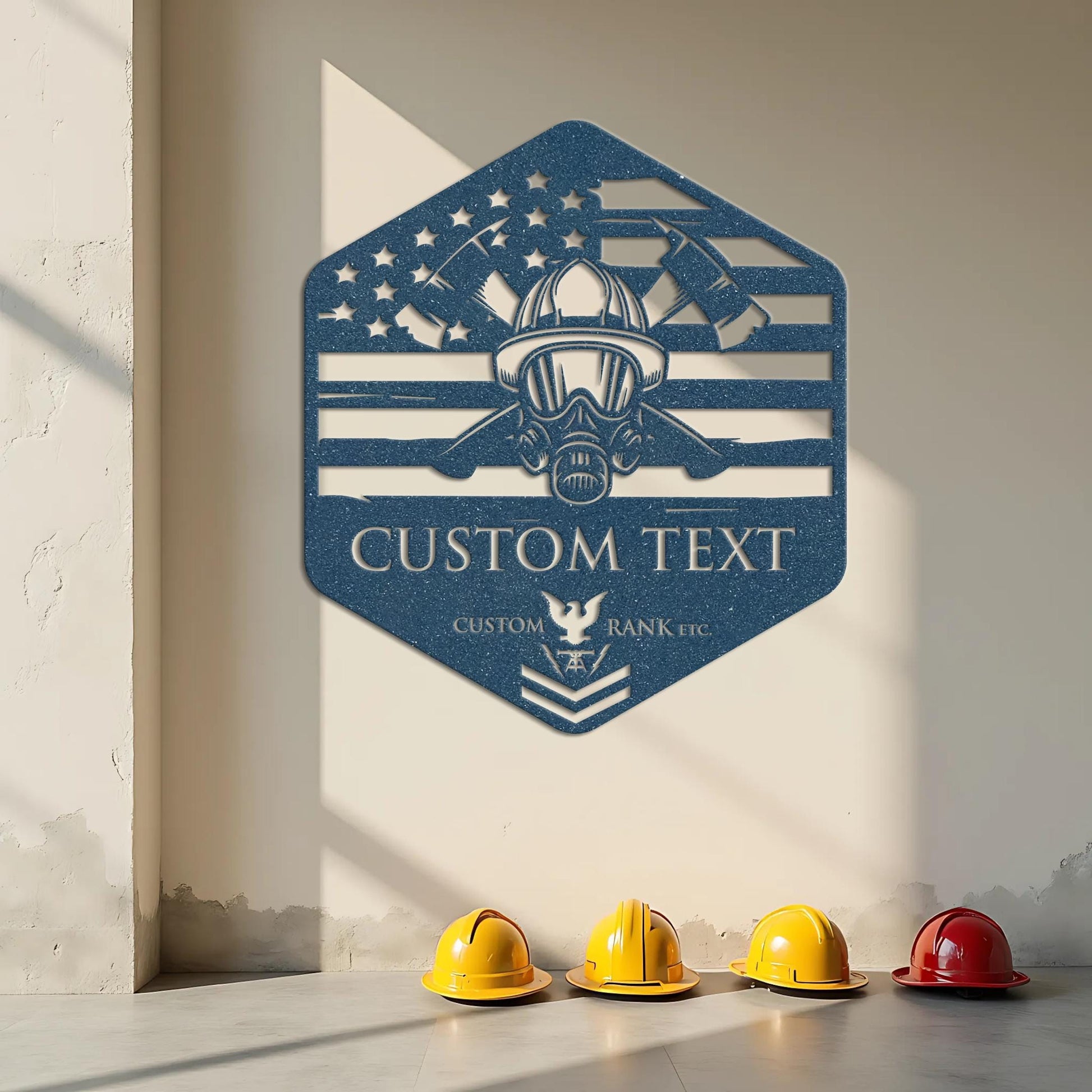 Custom Fireman Metal Sign, Fireman Wall Art, Firefighter Wall Decor, Fireman Gift, Fire Department Sign, Gift for Firefighter