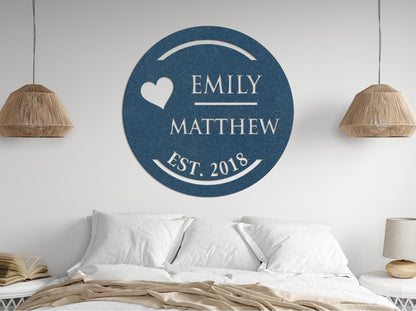Personalized Metal Wall Art, 12 Designs, Perfect Gift for the Couples, Anniversary Fiance Girlfriend Wife Parents Gift, Valentines Day Gifts