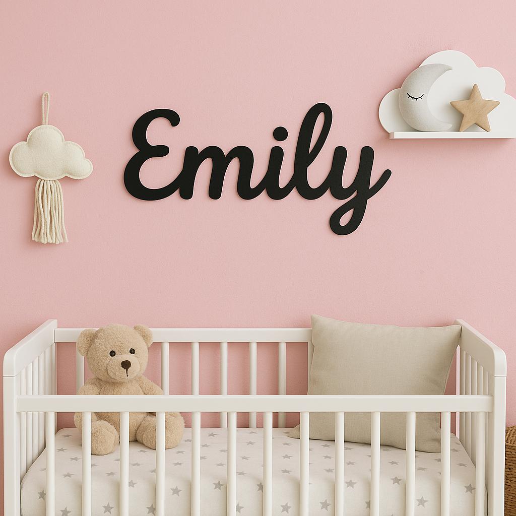 Custom Metal Name Sign Personalized Metal Word Sign for Nursery, Wall Decor, Metal Letters, Baby Nursery Name Sign, Your Custom Text