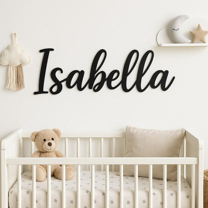 Custom Metal Words, Your Custom Text, Cursive Words for the Wall, Modern Metal Words, Gift for Her Him