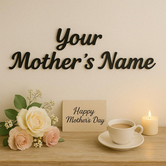 Custom Metal Name Sign, Perfect Gift for Mothers Day, Gift for Mom, Personalized Metal Word Sign for Him Her, Your Custom Text