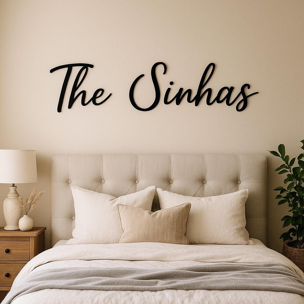 Custom Metal Name Sign, Perfect Gift for Mothers Day, Gift for Mom, Personalized Metal Word Sign for Him Her, Your Custom Text
