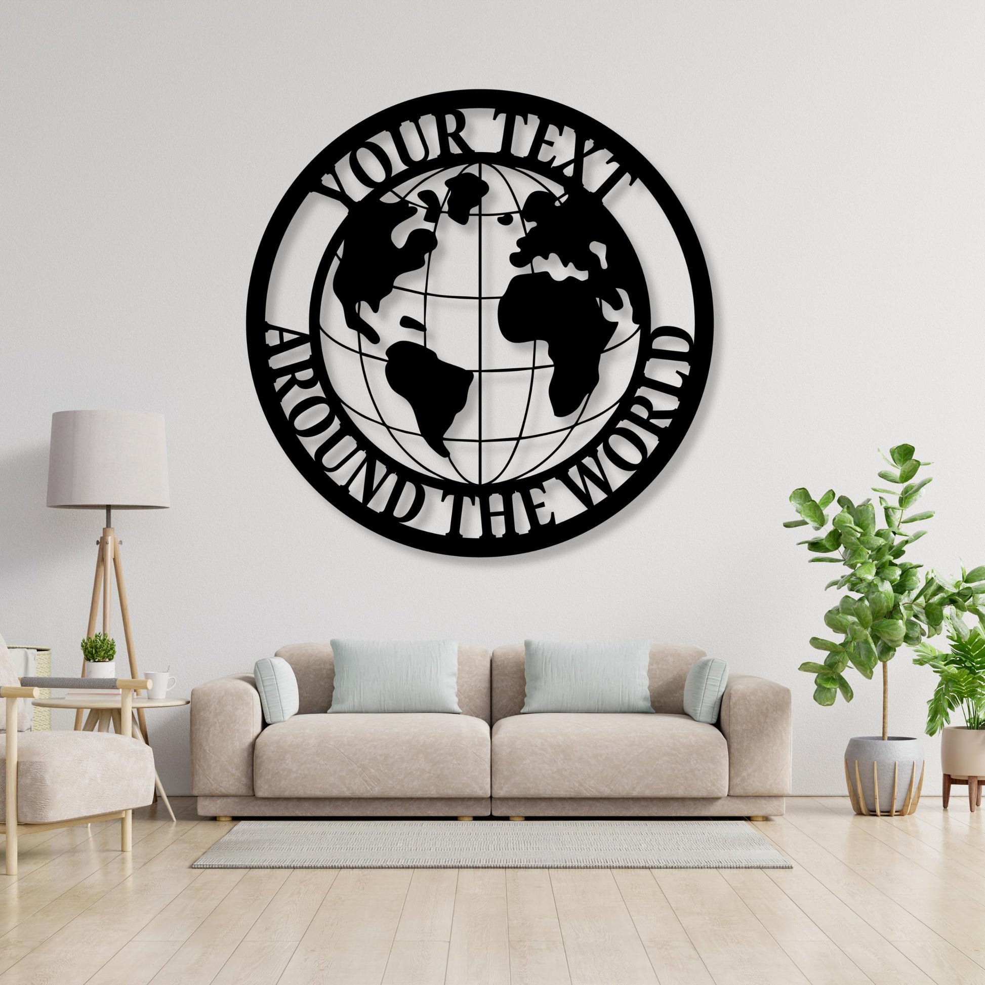 Custom World Map Metal Wall Sign, World Map Wall Art, Home Decor, Personalized World Map, Custom Metal Signs, Travel Map Decor