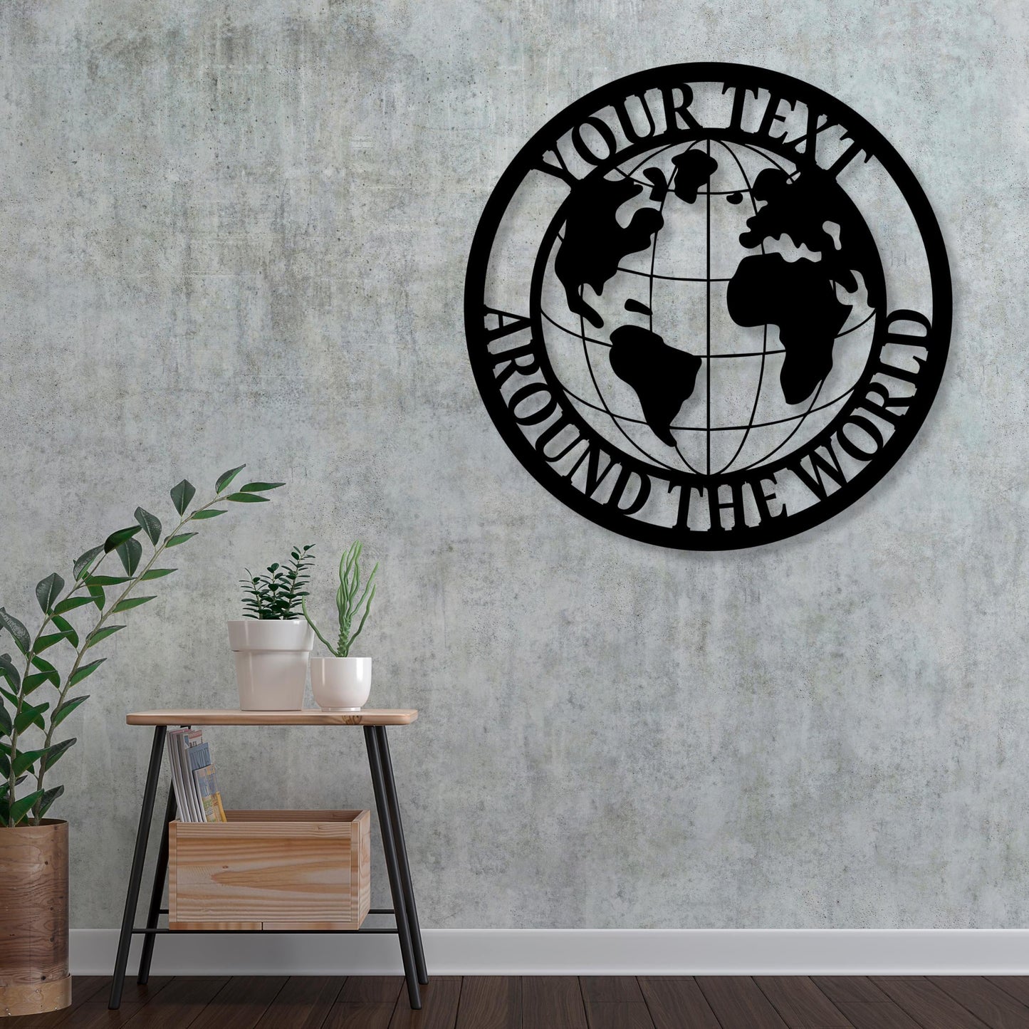 Custom World Map Metal Wall Sign, World Map Wall Art, Home Decor, Personalized World Map, Custom Metal Signs, Travel Map Decor