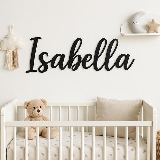 Custom Metal Name Sign Personalized Metal Word Sign for Nursery, Wall Decor, Metal Letters, Baby Nursery Name Sign, Your Custom Text