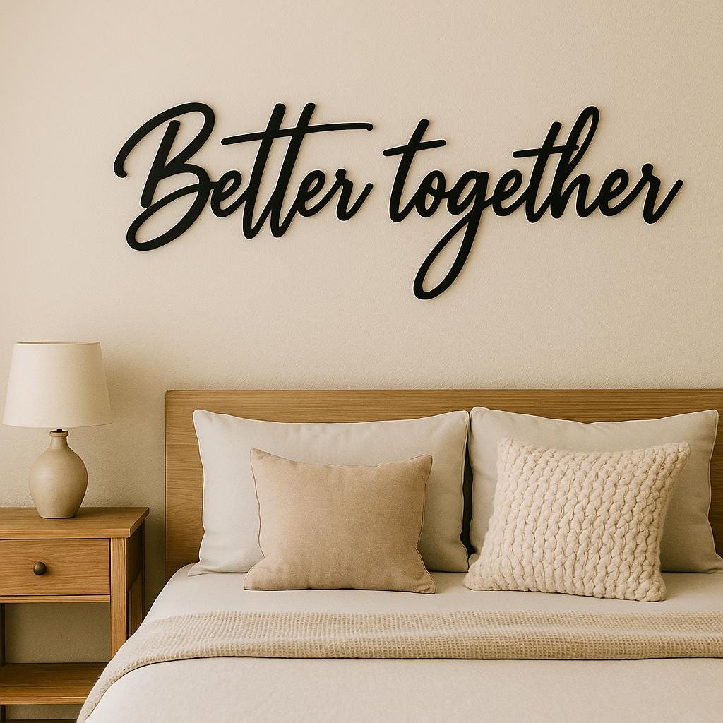 Better Together Metal Sign, Custom Wedding Sign, Wedding Backdrop Sign, Your Custom Text, Perfect Gift for the Couple, Custom Font Options